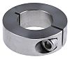Huco Collar One Piece Clamp Screw, Bore 25mm, OD 45mm, W 15mm, Stainless Steel
