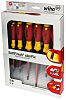 Wiha Tools VDE Slotted; Phillips Screwdriver Set 6 Piece