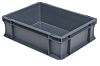 RS PRO 10L Grey PP Small Euro Containers, 120mm x 300mm x 400mm