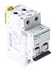 Disjoncteur Schneider Electric iC60L 2P, 10A, pouvoir de coupure 10 kA, montage rail DIN