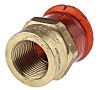 Kopex Fitting til kabelslange, Reduktionsmuffe, Messing, nominal størrelse: 25mm, IP66 M25 to M20