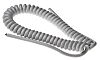 PVC Spiralkabel 3-adrig, 0,75 mm² Weiß, Außen-Ø 24mm, Länge 1m