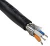 Alpha Wire Twisted Pair Data Cable, 1 Pairs, 0.456 mm², 2 Cores, 22 AWG, Screened, 30m, Black Sheath