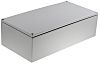 RS PRO RAL 7035 Light Grey Mild Steel Terminal Box, IP66, 400 x 120 x 200mm