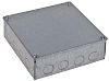RS PRO Steel Galvanised Adaptable Box, 6 Knockouts 150mm x 150 mm x 50mm