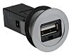 Connecteur USB 2.0 A Femelle Harting ports, Montage panneau, Droit, série har-Port
