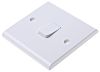 Deta Slimline Lichtschalter Weiß, 1-polig 1-teilig, 230V, Bündig-Montage Slimline
