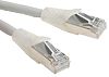 RS PRO Cat6a Male RJ45 to Male RJ45 Ethernet Cable, S/FTP, Grey LSZH Sheath, 1m