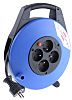 Enrouleur 10m, 4 prises FR 2P+T, 230 V 16A
