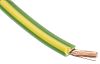 RS PRO Green/Yellow 1.5 mm² Tri-rated Cable, 16 AWG, 30/0.25 mm, 100m, PVC Insulation