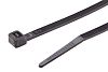 RS PRO Black Cable Tie Nylon, 203mm x 4.6 mm