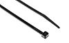 RS PRO Black Cable Tie Nylon, 203mm x 4.6 mm