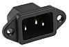 RS PRO C14 Panel Mount IEC Connector Male, 10A, 250 V