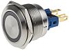 RS PRO beleuchtet Druckschalter Tastend Wechselschalter, 1-polig, Ø 22mm, Gelb, 250V