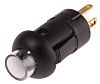 RS PRO Single Pole Single Throw (SPST) Momentary Green LED Miniature Push Button Switch, 8 (Dia.)mm, PCB, 30V dc