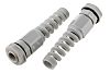 RS PRO M12 Cable Gland With Locknut, Nylon, IP68