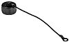 Amphenol, 3 TV MIL-DTL-38999 Female Dust Cap, Shell Size 11, with Black Zinc Nickle Finish
