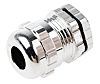 RS PRO Metallic Nickel Plated Brass Cable Gland, PG9 Thread, 4mm Min, 8mm Max, IP68