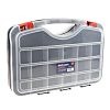 RS PRO 42 Cell Clear PP, Adjustable Compartment Box, 95mm x 420mm x 300mm