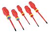 Facom VDE Pozidriv, Slotted Screwdriver Set 5 Piece