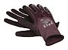 Ansell HyFlex 11-926 Purple Oil Resistant Work Gloves, Size 10, Large, Neoprene Lining, Nitrile Coating