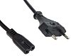 Phihong 1.8m Power Cable, C7, IEC to Europlug, Type C, 2.5 A, 250 V