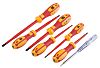 RS PRO VDE Phillips, Slotted Screwdriver Set 7 Piece