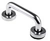 RS PRO Polished Finish Pull Handle, Aluminium Material