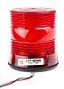 RS PRO Red LED Beacon, 10 → 30 V dc, Flashing, Single Point Mount