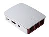 Raspberry Pi Plastic Case for use with Raspberry Pi 2B, Raspberry Pi 3B, Raspberry Pi 3B+ in Red, White
