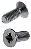 RS PRO, M3 Countersunk Head, 8mm Stainless Steel Pozidriv A2 304, 0.31in