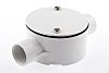 RS PRO Through Box Cable Conduit Fitting, White 20 (Dia.)mm nominal size