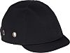 RS PRO Black Short Peaked Bump Cap, ABS Protective Material