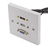 Roseta HDMI, SVGA, USB A 3 conectores Hembra
