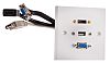 Roseta HDMI, SVGA, USB A 3 conectores Hembra