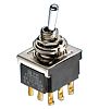 TE Connectivity SPDT Toggle Switch, On-Off-(On), Panel Mount