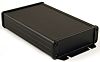 Hammond 1457 Series Black Aluminium Enclosure, IP65, Flanged, Black Lid, 34.9 x 106.9 x 191.6mm