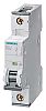 Siemens Sentron 50A MCB Mini Circuit Breaker, 1P Curve C, Breaking Capacity 10 kA, 230V