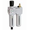 EMERSON – AVENTICS G 1/2 FRL, Manual, Semi Automatic Drain, 25μm Filtration Size - With Pressure Gauge