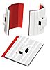 HellermannTyton Self Adhesive White Cable Tie Mount 28 mm x 28mm, 5.4mm Max. Cable Tie Width