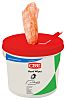 CRC Egyszeri használat Törlőkendők 100db/csomag, Narancssárga, fehér, használható: (Kéz tisztítása)-hoz Nedves