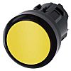 Siemens SIRIUS ACT Series Yellow Round Push Button, Latching Actuation, 22mm Cutout
