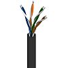 Cavo Ethernet Cat5e (U/UTP) Belden, guaina in PVC col. Nero, L. 305m, Senza terminazione