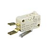 ZF SPDT-NO/NC Button Microswitch, 16 A @ 250 V ac, Tab Terminal