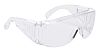 RS PRO UV Visitor Safety Spectacle, Clear Polycarbonate Lens