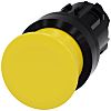 Siemens SIRIUS ACT Series Yellow Momentary Push Button Head, 22mm Cutout, IP66, IP67, IP69K