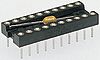 Assmann 2.54mm Pitch Vertical 14 Way, Through Hole Turned Pin Closed Frame IC Dip Socket, 3A
