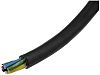 Câble multiconducteur Blindé RS PRO 440 V, 6 x 0,5 mm² Noir, 100m