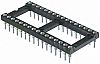 Winslow 2.54mm Pitch Vertical 16 Way, Through Hole Turned Pin Open Frame IC Dip Socket, 3A