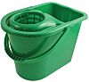 12L Plastic Green Mop Bucket With Handle